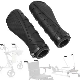 XLIUAX 2 Pcs Rollator Walker Hand Grip, Crutch Hand Grips for Knee Walker Replacement Parts Anti-Slip Wheelchair Handle Grips