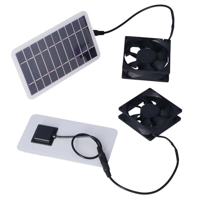 2.5W Solar Panel Fan Solar Pet Exhaust Air Flowing Fan