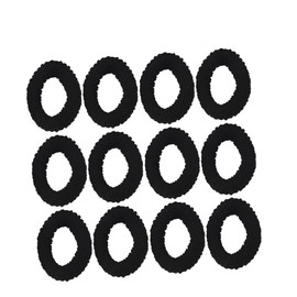 FOMIYES 20pcs High Elastic Hair Tie Large Hair Ties Hair Loss Treatment for Women Hair Thickener Hair Ties No Damage Hair Fibres Medium Brown Hair Elastics Hair for Women Ponytail Black