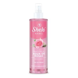 Tónico Facial Agua Rosas 265ml Hidrata Humecta Shelo S012