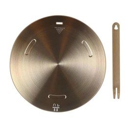 Induction Adapter Plate, Lifenergric Heat Diffuser Simmer Plate for Glass Electric Stove Top Heat Diffuser with Removable Handle, Induction Converter Disk for Cookware Accessories 7.9inch