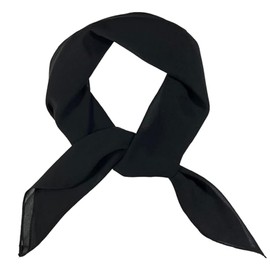 RSYHVG Square Chiffon Scarves Women Plain Neck Scarf 50s Retro lightweight Bandana Wrap Square women's scarves 65 x 65 cm