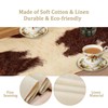 XBDDZSW Cow Print Table Runner, Brown Cowhide Print Western Style
