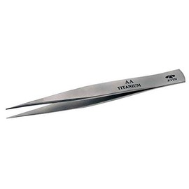 Precision Tweezer, Titanium, 4-1/2 in