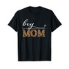 Boy MOM with Leopard Pattern & Heart T-Shirt