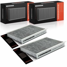 Frankberg 2 x Cabin Air Filter Pollen Filter with Activated Carbon Compatible with Tonale 965 500L 351 352 500X 334 Compass M6 M7 MP MV Renegade SUV B1 BU BV Replace# 71775824