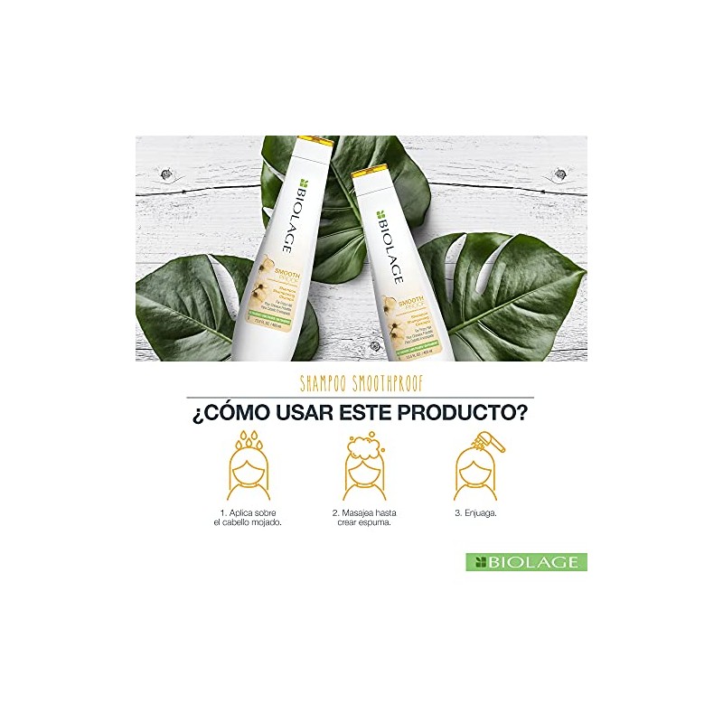 Biolage Shampoo SmoothProofe | Limpia, Suaviza y Controla el Encrespamiento