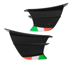 2pcs Motorcycle Winglet for Ninja 400 250 Z900 Z1000, Aerodynamic Wing, Motorcycle Wing Side Spoiler Aerodynamic Wing Kit (Black)