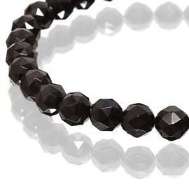 Premium stone gallery #T2050 Star Cut Morion Bracelet, 0.2 inch (6 mm), Stone