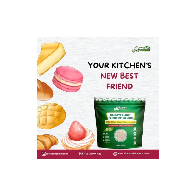 All Natural Cassava Flour | Yuca | Manoic | Snack,