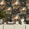 VEELIKE Dark Gothic Wallpaper Skulls Ferns Peel and Stick Wallpaper