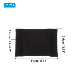 PATIKIL Separatore per Borsa Fotocamera, 2Pz 5.51"x3.78"x0.55" Inserti Borsa Fotocamera Antiurto Pad Separatore Protettivo per Obiettivo per Fotocamera Nikon Dslr Proteggi Borsa, Nero