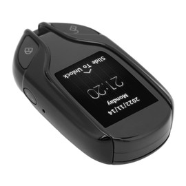 Smart Car Key, Smart Remote Car Key with LCD Screen 100 Days Long Standby Time All in One Keyless Entry Auto Lock Unlock for All with One Button Start (Black)