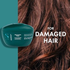 Alfaparf Milano Semi Di Lino Mscara reparadora de reconstruccin para cabello daado, sin sulfatos, seguro para cabello tratado con color, sin SLS,...  