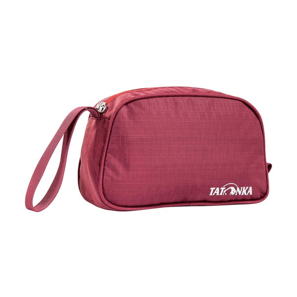 Tatonka One Day Wash Bag with Carry Strap and Several Small Inner Compartments - Bordeaux Red - 1.5 Litres - 23 x 13 x 8 cm