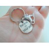JewelryEveryday Ice Skating Keychain with Ice Skate Charm and Believe