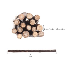 LAZACA Wooden Sticks Crafts Twigs for Crafting Natural Wood Unfinished 50pcs 0.6-0.8cm 10cm Craft Branches Photo Props Home Decor DIY