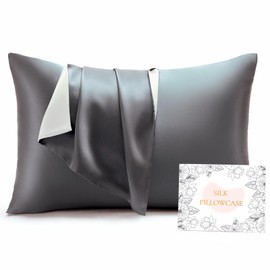 HOdo Home Silk Pillowcase 22 Momme, 100% 6A Class Silk, Single Sided Silk Pillow Case, Envelope Type, Washable, Beautiful Skin and Hair, Reduces Sleeping Hair, Antibacterial, Odor Resistant,