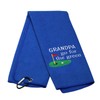 MEIKIUP Grandpa Golf Towel Dad Golf Towel Embroidered Golf Towel