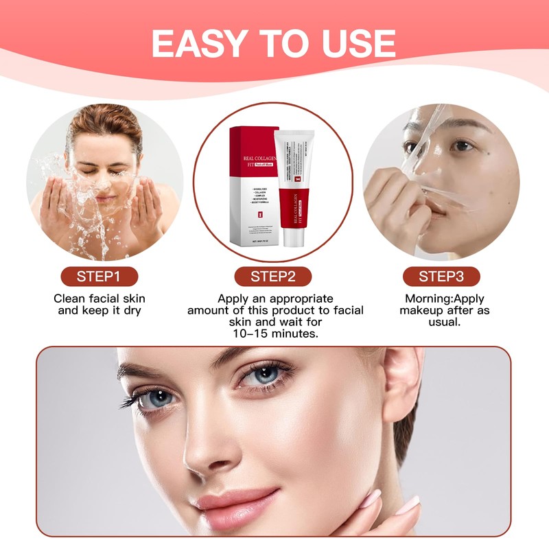 YANINEE Collagen Peel Off Mask Face Overnight Collagen Wrapping Mask