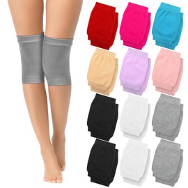Geyoga 12 Pairs Knee Warmers Elastic Knee Sleeves for Women Men Knee Compression Brace Knee Pad Cycling Ski Leg Support (M Size)
