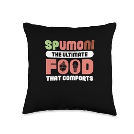 Funny Spumoni Ice Cream Comfort Food For Italian Dessert Fan Throw Pillow