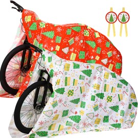 Jumbo Christmas Gift Bags 72"x60",2 Pcs Oversized Extra Large Christmas Gift Bags,Heavy Duty Giant Big XL Xmas Holiday Gift Sack Santa Bags with Tag&Tie,Wrapping Bicycle Bike Huge Kids Toys Goodie