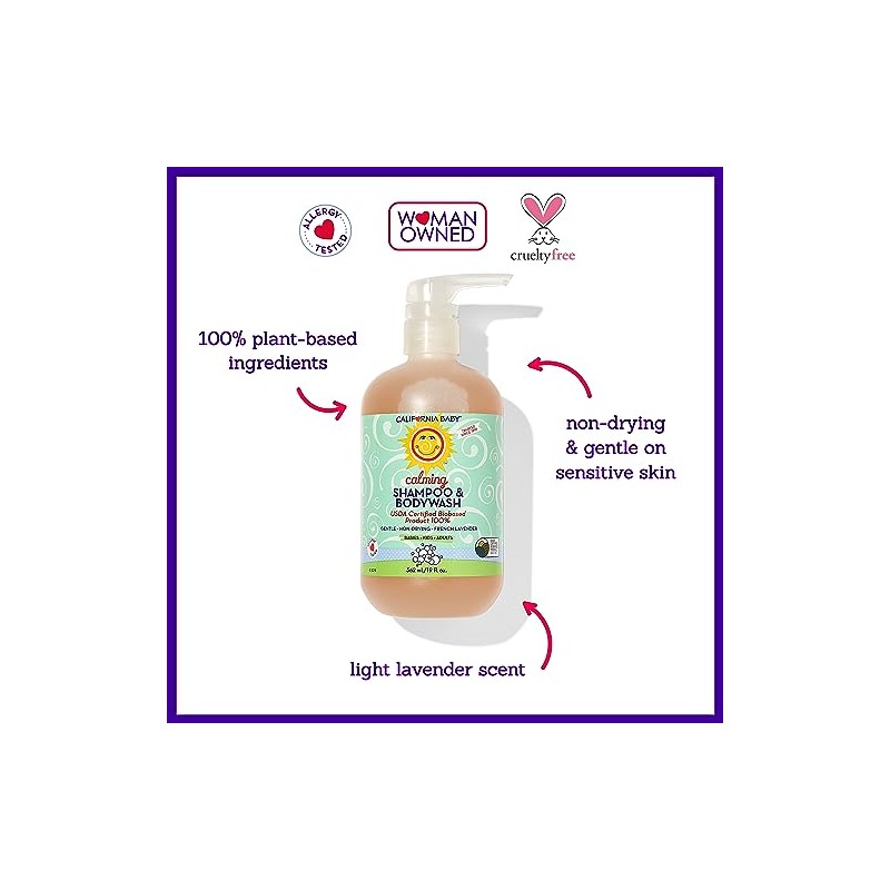 California Baby Calming Shampoo And Bodywash, 19 Fl OZ