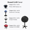 1Pcs BBQ Grill Cover, 50x45cm Waterproof Round Barbecue Grill Cover