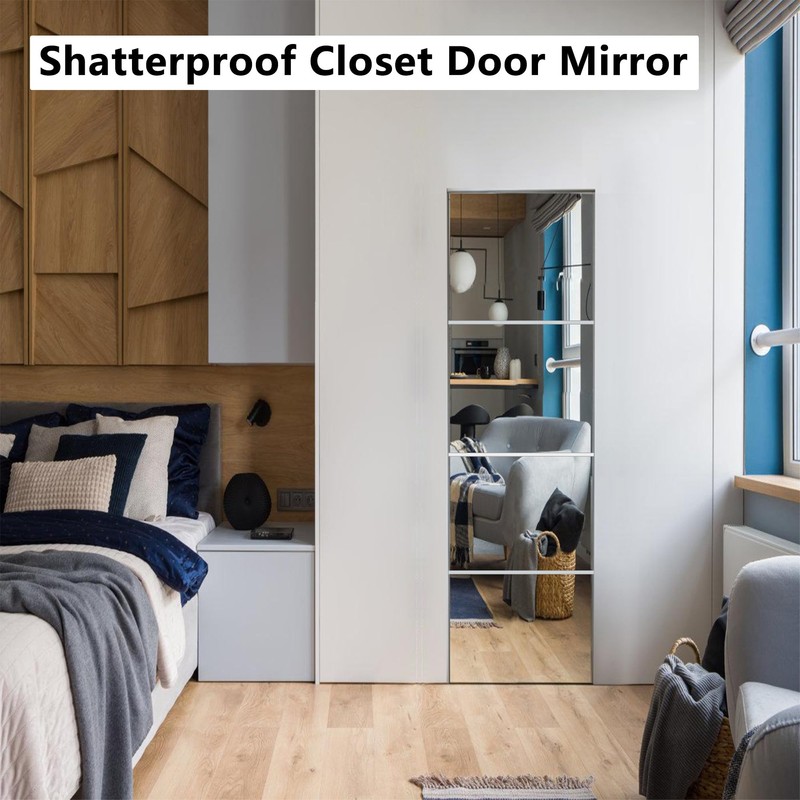 Unbreakable Mirror for Wall, Full Body Mirror for Kids, 4Pack