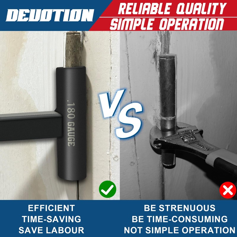DEUOTION Door Hinge Adjustment Tool for .134 and .180 Gauge