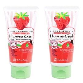 【×2本】Dental Exclusive Oral Care Home Gel Strawberry Caries Prevention Gel