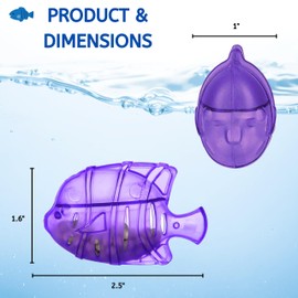 Nispira 12 Fish Universal Demineralization Cleaners for Humidifiers Ultrasonic Evaporative Dehumidifiers Hard Water Removes White Dust Odor. Compatible with Protec Guardian Aquastick