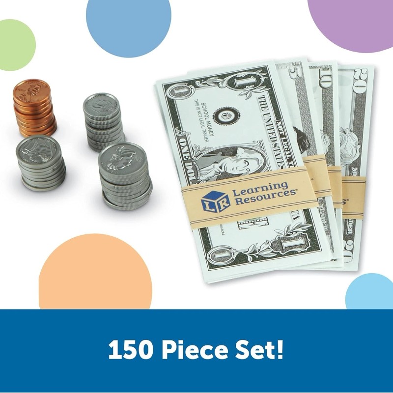 Learning Resources Pretend & Play Counting Currency – Play Money