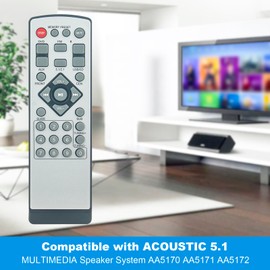 AIDITIYMI Replacement Remote Compatible with Acoustic Audio AA5170 AA5171 AA5172 Home Theater Speaker System