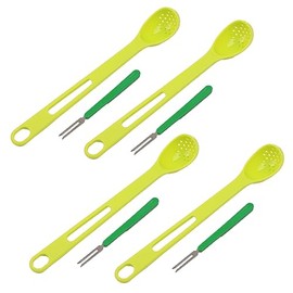 Comimark 4 PCS Kitchen 2-in-1 Colander, Fruit Fork Set