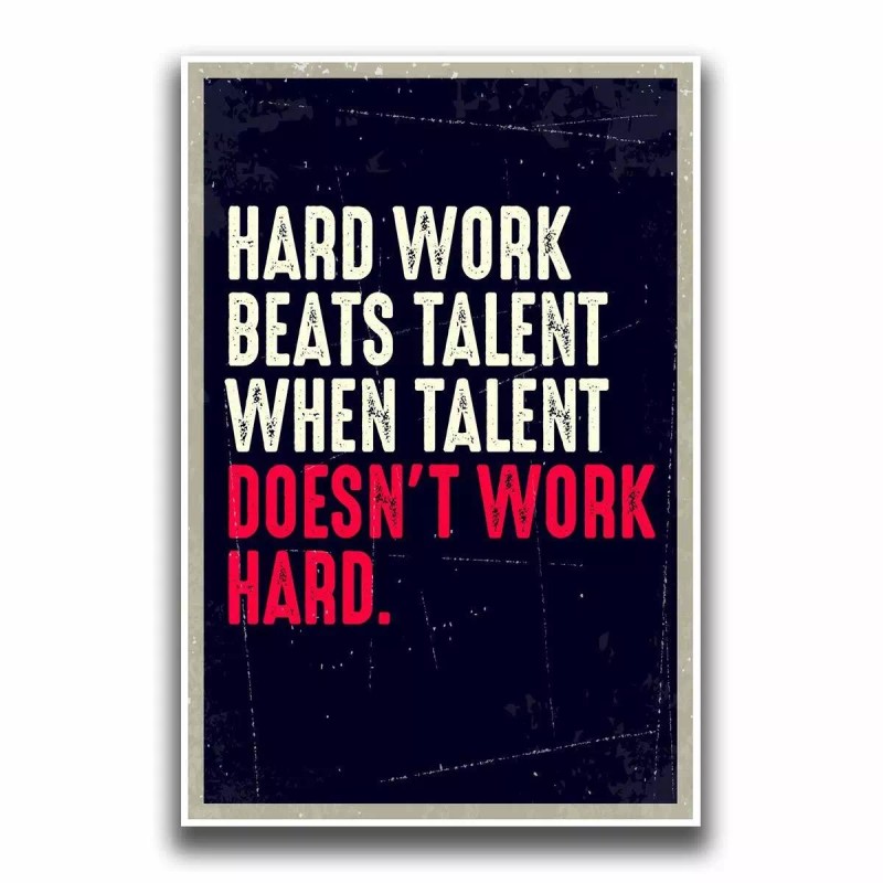 JSC163 Hard Work Beats Talent When Talent Doesn't Work Hard