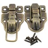Retro Style Duckbilled Toggle Hasp Latch,LBTODH 2 pcs Antique Toggle