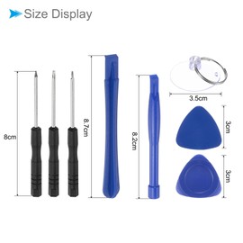 CoCud Electronics Repair Kit, 8cm Length Screwdriver, Magnetic Mini Screwdriver Opening Pry Tool - (Applications: for Watches Repair), 16-Pieces