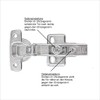 NELI Set of Hinges (New) with softclose for Pax (Like