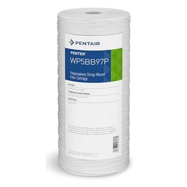 Pentair Pentek WP5BB97P Big Blue Sediment Water Filter, 10-Inch, Whole House Polypropylene String-Wound Filter Cartridge, 10" x 4.5", 5 Micron