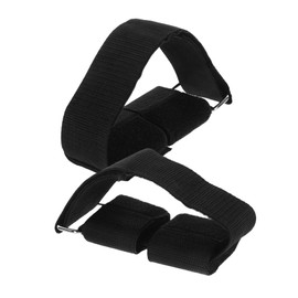 Gatuida 1 Pair Ankle Dumbbell Straps Dumbbell Foot Straps Gym Accessories Ankle Workout Straps Gym Leg Strap Exercise Straps Training Straps for Gym Ankle Strengthener Black Ribbon