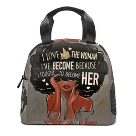 Black Girl Stuff, Lunch Box for Women, Black Girl Stuff Revolt, Women Lunch Bags for Work, Gifts for Black Women, African American Women Lunch Bag