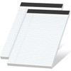 Legal Pads A4 inch Notepad, 2 Pack White Note Pads