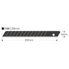 Muratec KDS Cutter Replacement Blades Sharp Black Blades (Small), Pack