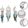 3 Pcs Dream Catcher,Feather Hanging Decoration,Wall-Mounted Charms,Traditional Design Craft,Ornament Wall