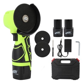 sxvbdway Cordless Angle Grinder with Battery and Charger 18V Mini Brushless Pure Copper Motor Electric Angle Grinder Electric Grinding Tool Wood Polish Cutting Machine for Tile, Wood US Plug