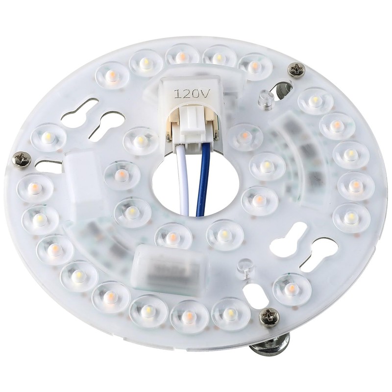 HAOLEDI 4.5'' 15W LED Ceiling Fan Light Retrofit Kit, Flush