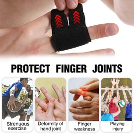 LYQNIHOB Set of 2 Finger Protectors for Injuries, Stretchable Finger Sleeve for Trigger Fingers, Arthritis and Swelling, Finger Brace for Basketball and Broken Fingers, Arthritis Protection
