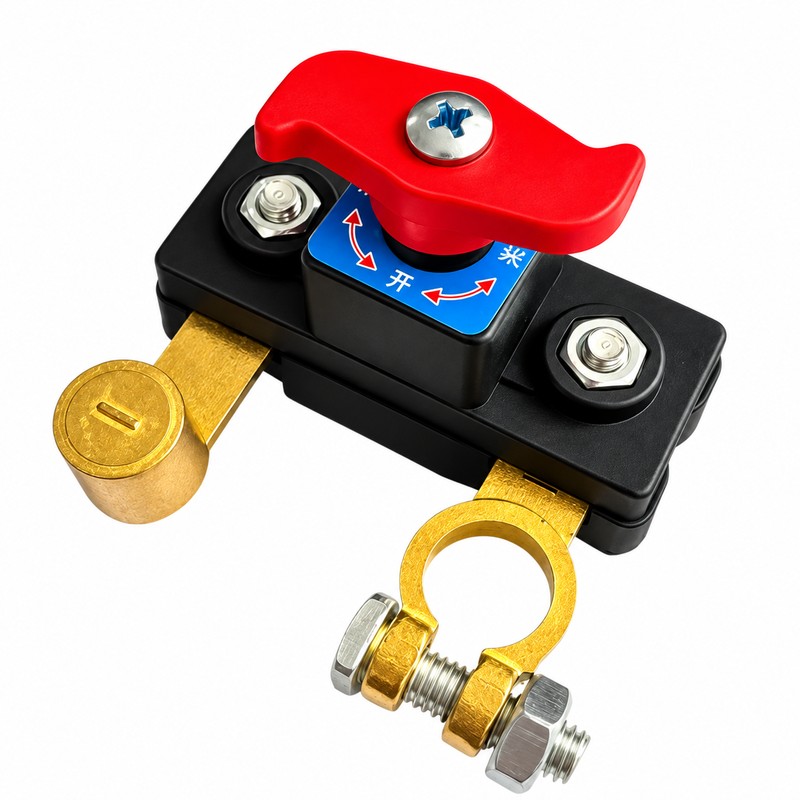 12V/24V Manual Battery Disconnect Switch, Heavy-Duty Battery Cut-Off Switch for